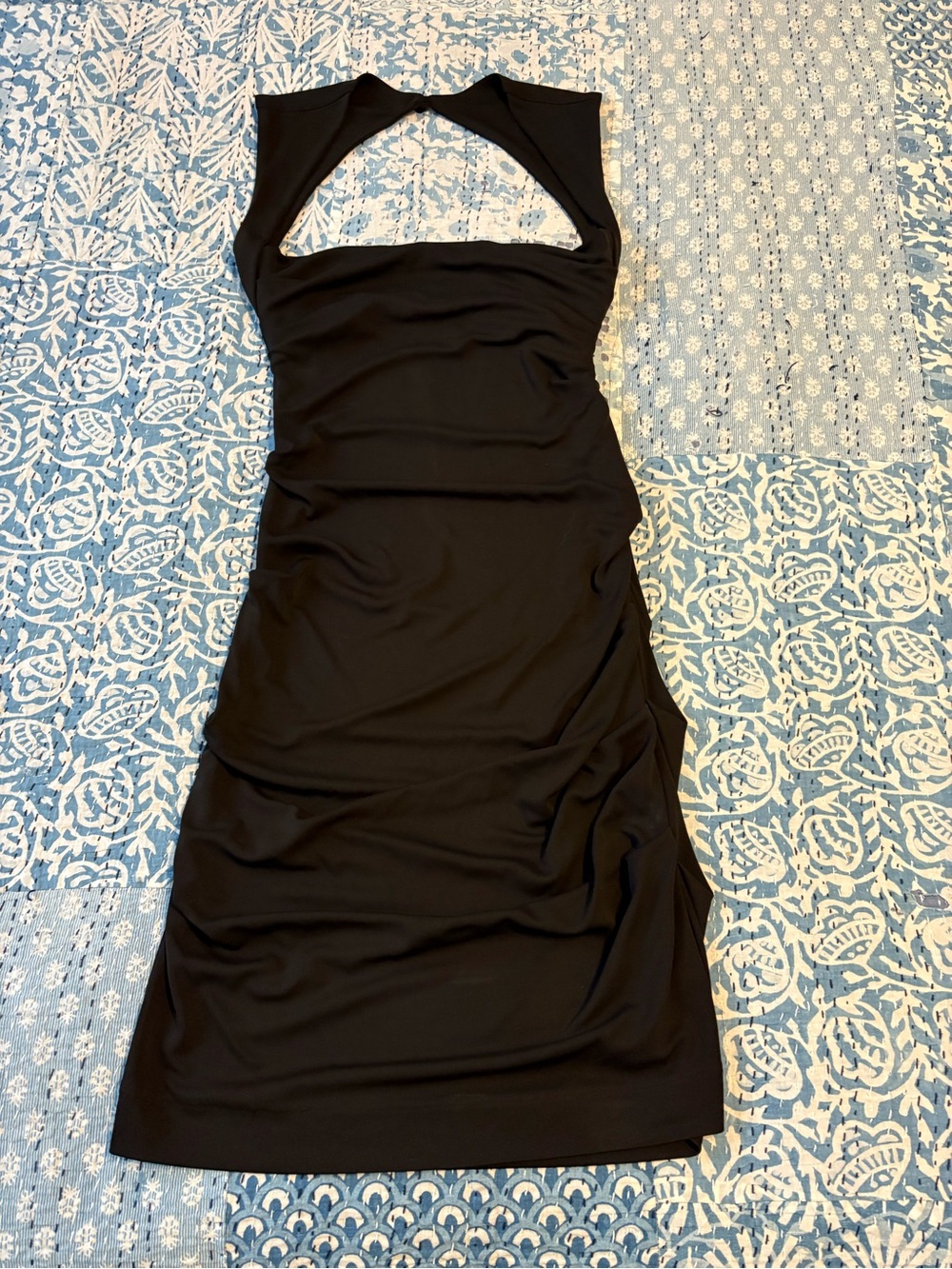 Nicole Miller Open-Back Halter Cocktail Dress
